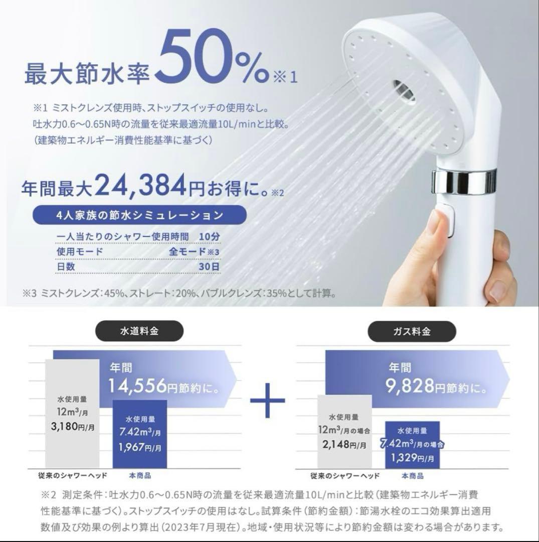 IRIS OHYAMA MiCOLA ウルトラファインバブル シャワーヘッド