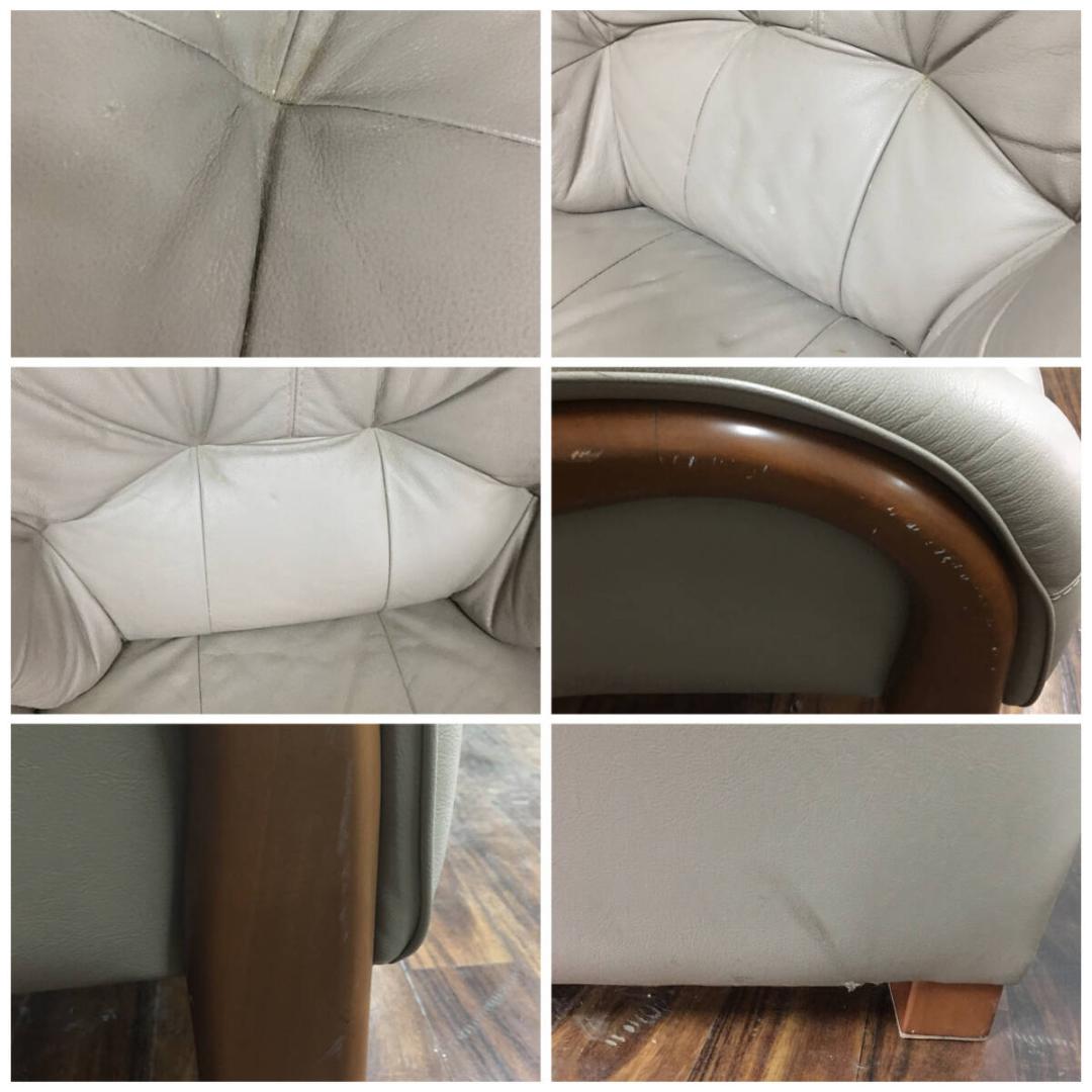 FuFu　送料込み　楠木ファニチャー 革製 1人掛けソファ