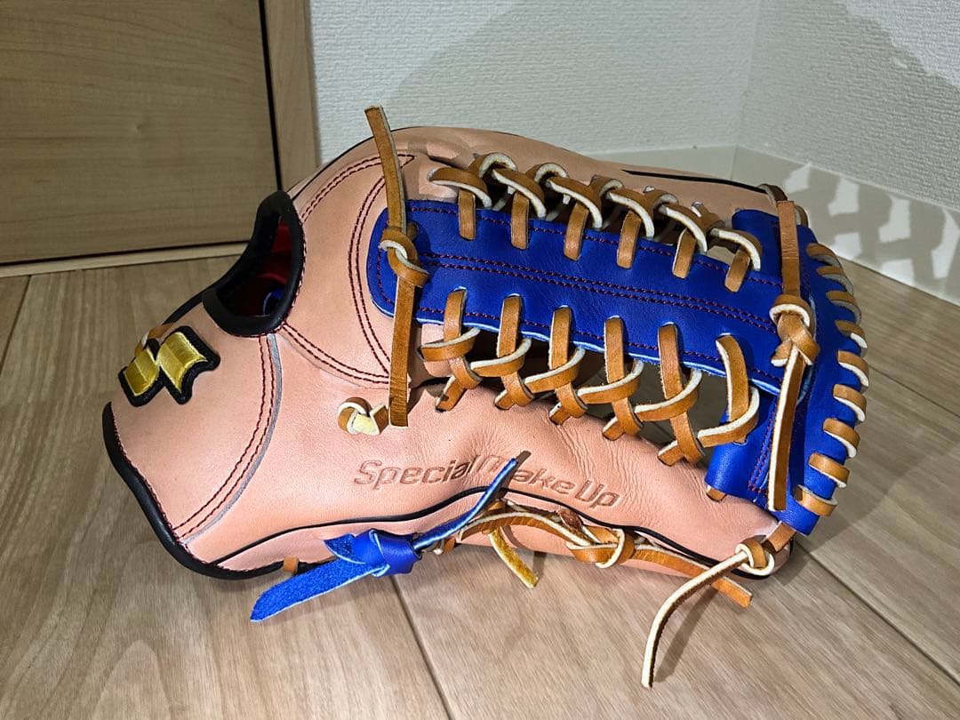 【ピンク&ブルー】SSK 一般軟式オールラウンドグラブ