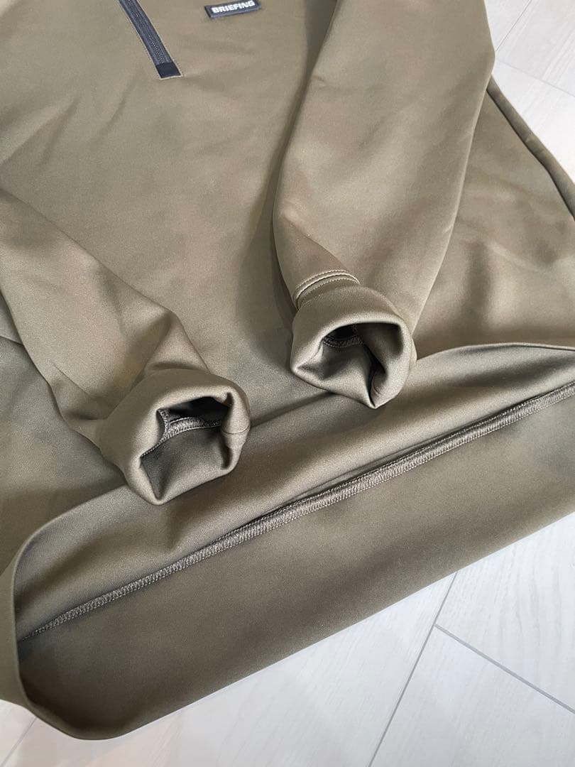 BRIEFING ブリーフィング 3Dロゴ ハーフジップ