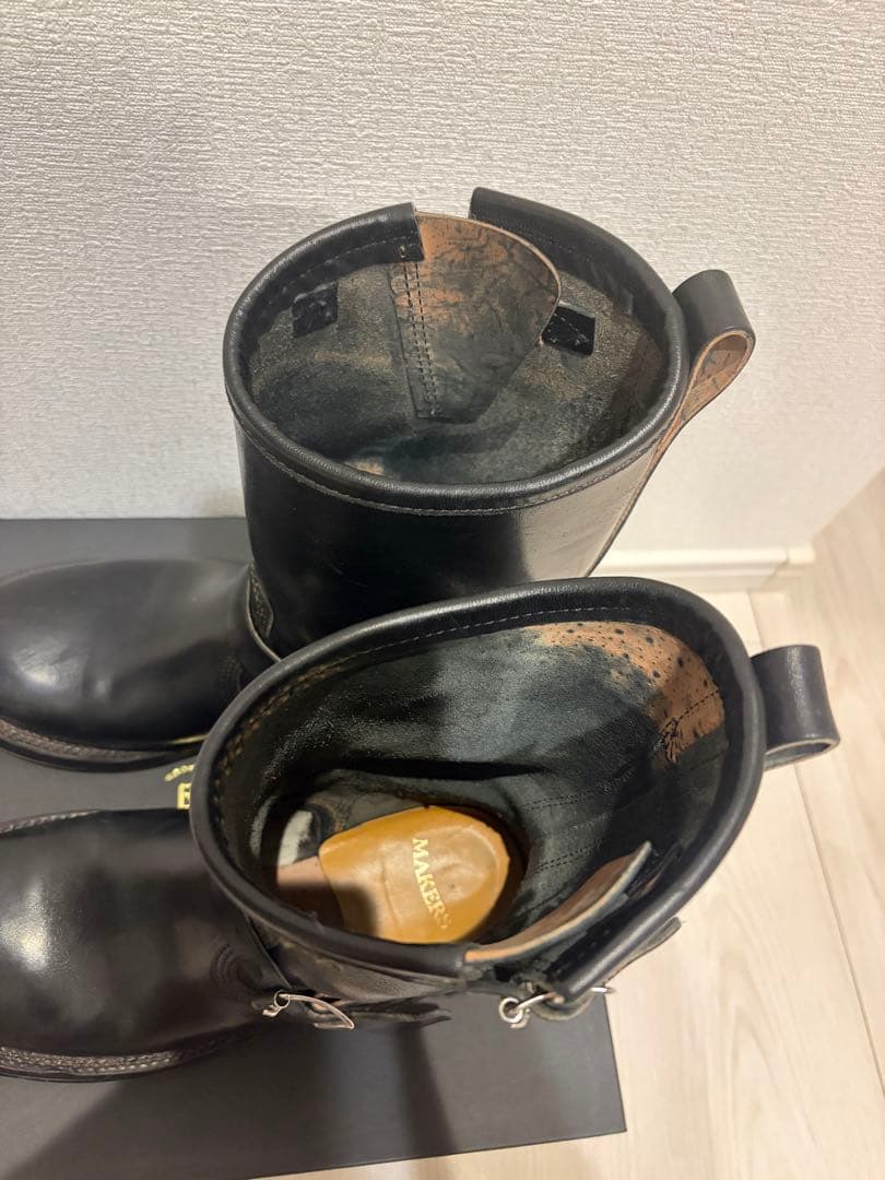 美品　メイカーズ　guidiホースバット エンジニアブーツ　9.5E ブラック