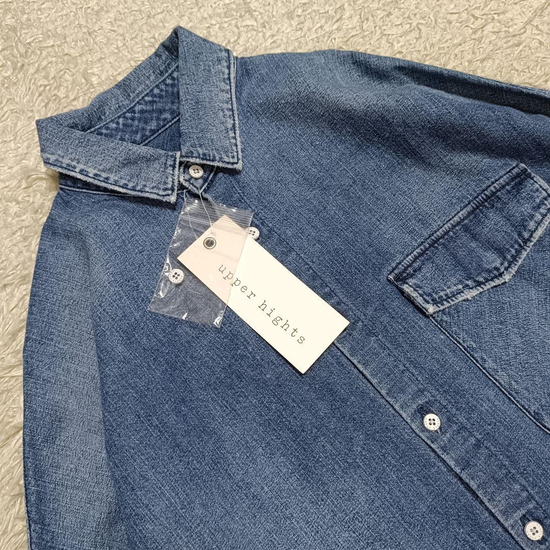 【新品タグ付】アッパーハイツ THE FLUTTER オーバーサイズデニムシャツ