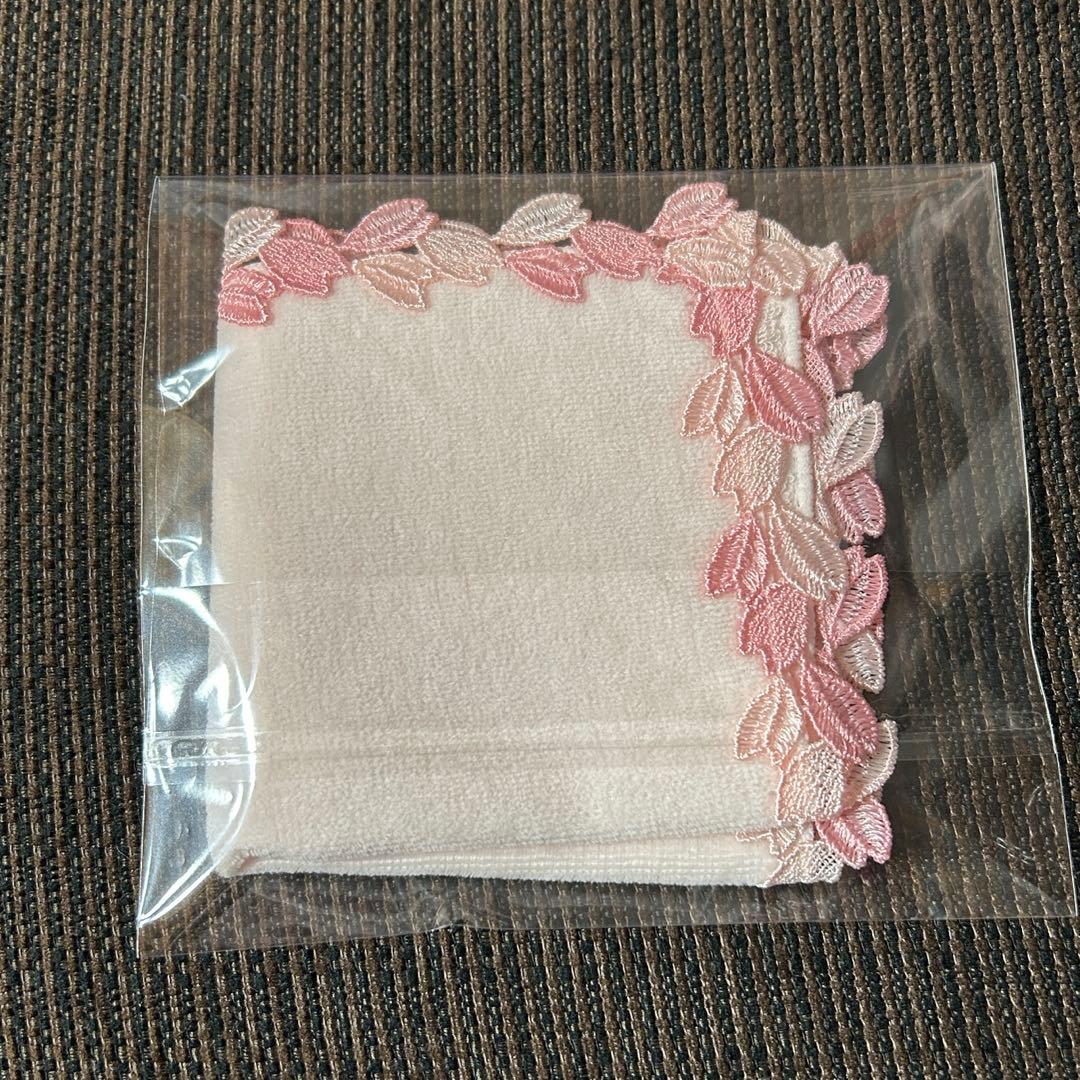 新品レア 近沢レース ミニタオルハンカチ さくらセット①