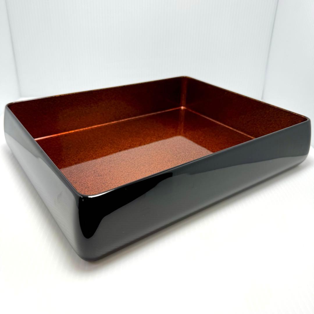 新品未使用 越前塗 漆器 漆 文庫 文箱 霧箱 説明書 箱 伝統工芸 黒 小物入