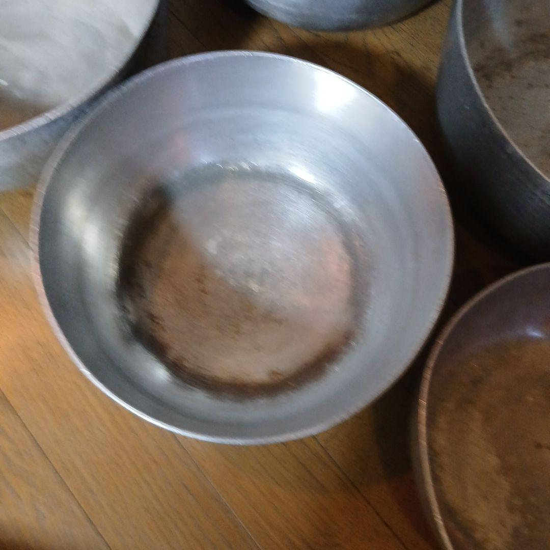 f*f様 料理人仕様アルミ製やっとこ鍋 5個セット 　ガス専用