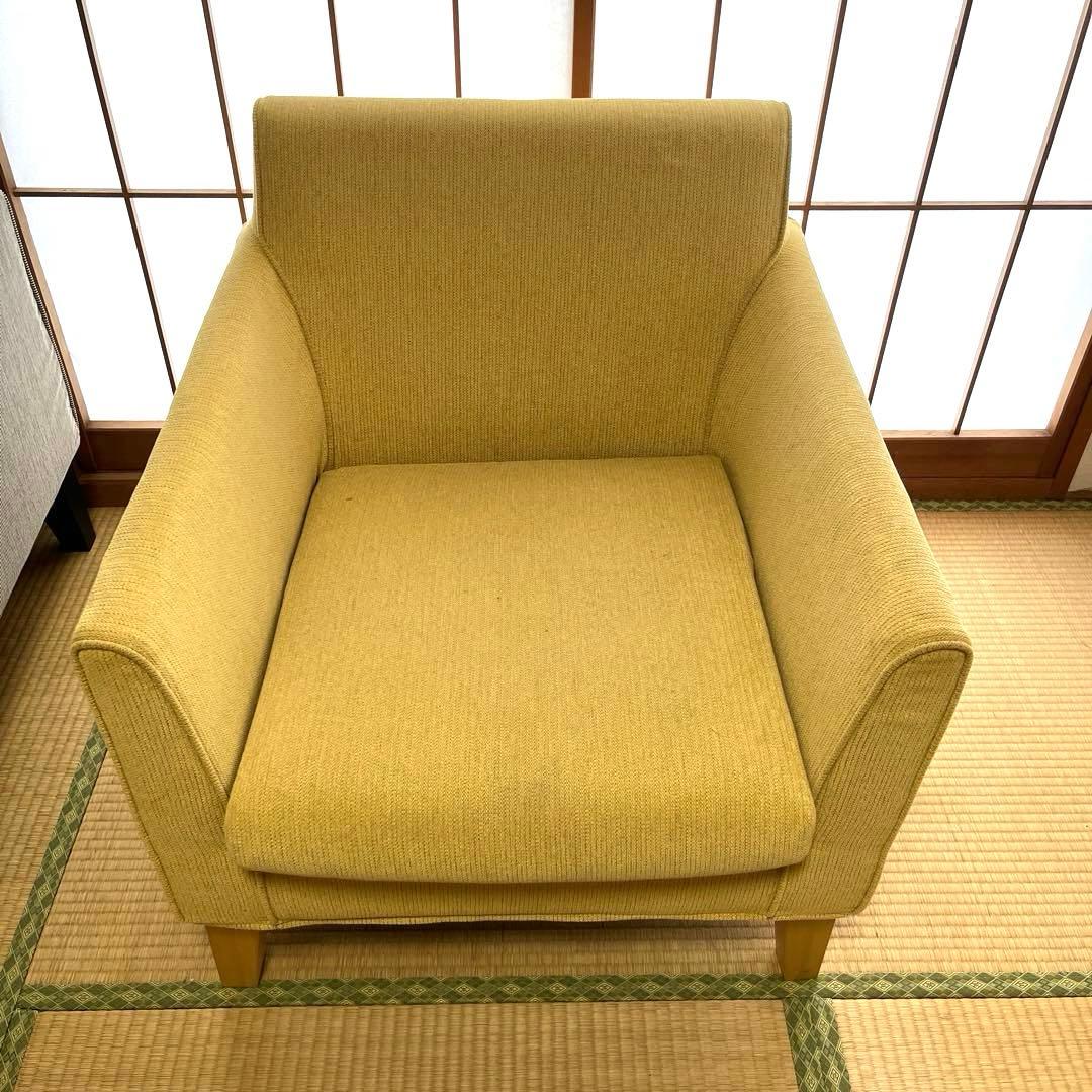 NOYES 1人掛けソファ ②イエロー