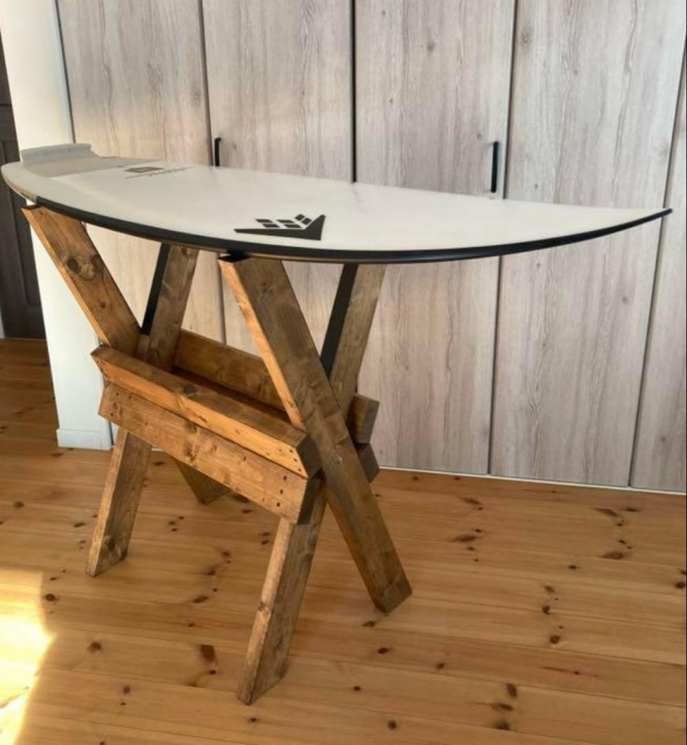 値下げ！新色！開閉式！木製サーフボード用メンテナンススタンド