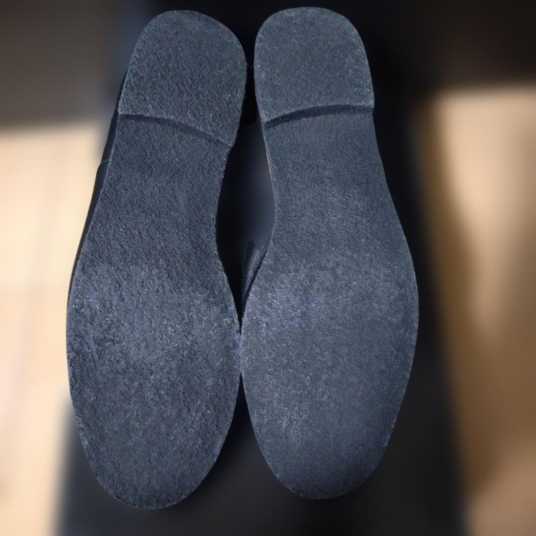 MARGARET HOWELL idea 黒革靴 オックスフォード レースアップ