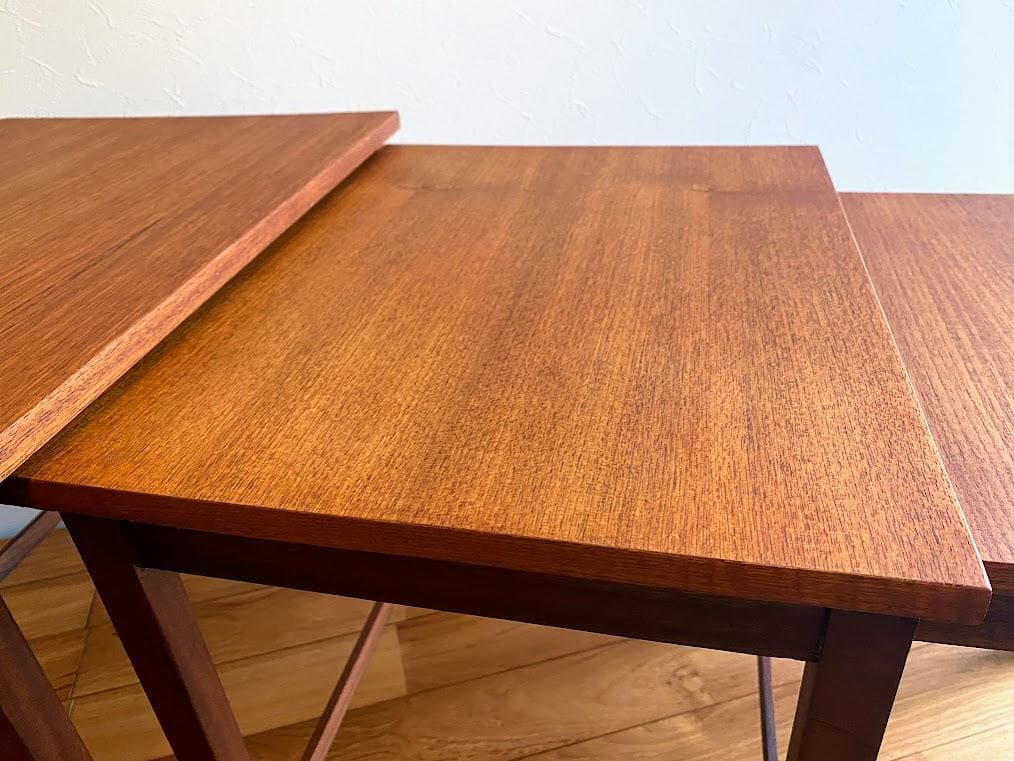 ヴィンテージ ネストテーブル サイド ナイト チーク 仕上済