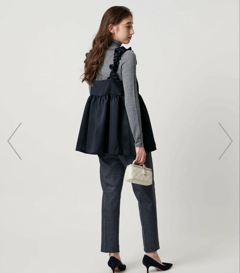 最終価格　ユナイテッドアローズ　ギャザー サテン キャミソール -ウォッシャブル