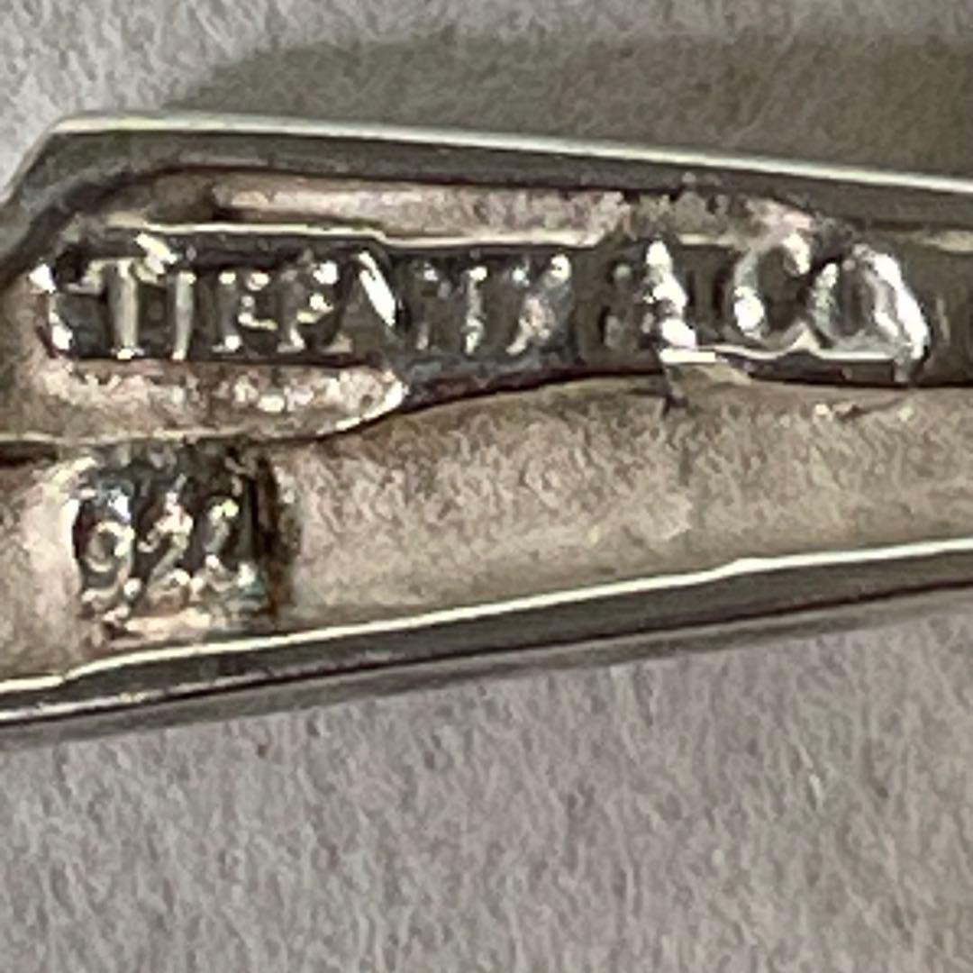TIFFANY ティファニー リボンキー チーフブローチ シルバーゴールド