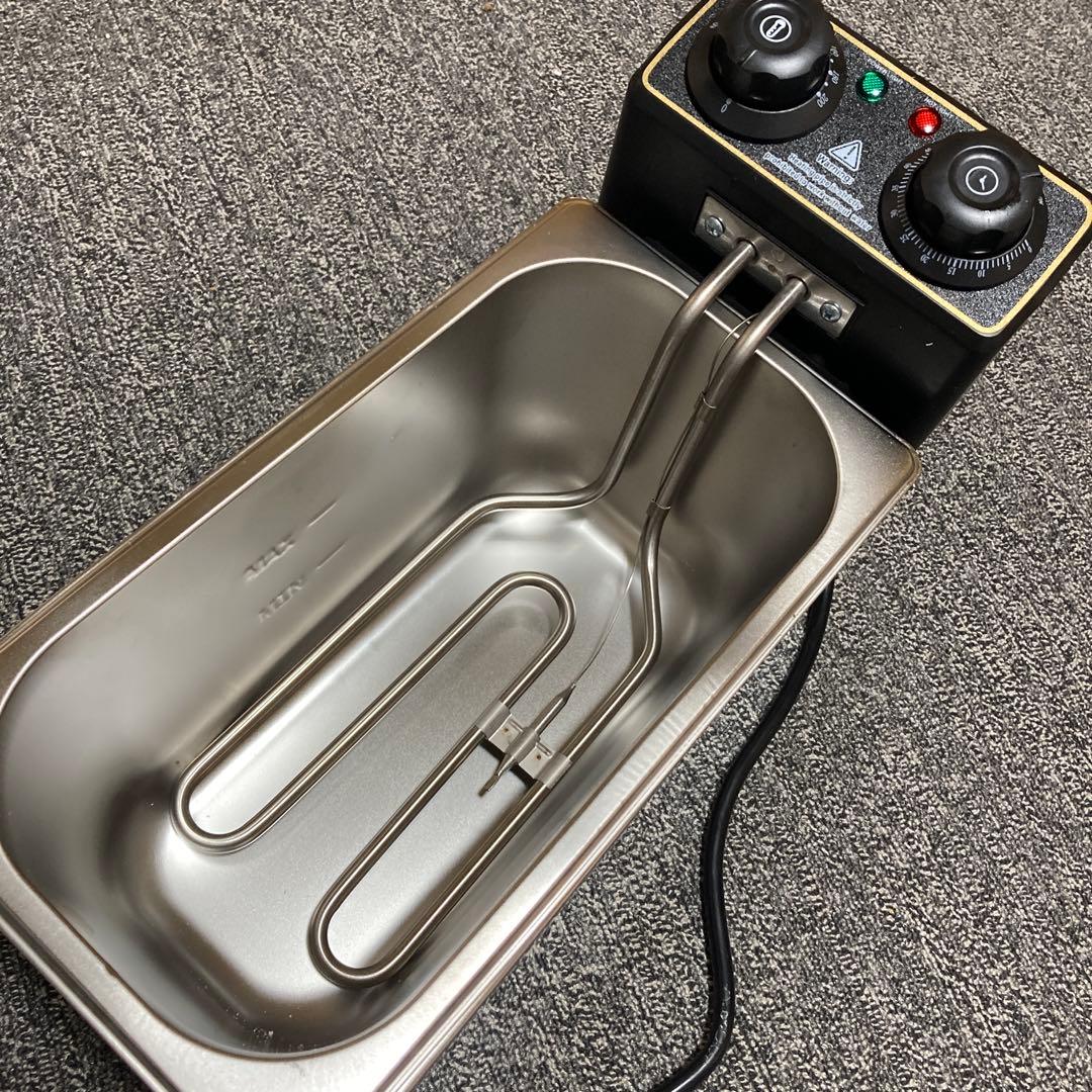 電気フライヤー 卓上フライヤー4L大容量 急速加熱 家庭用 業務用ステンレス