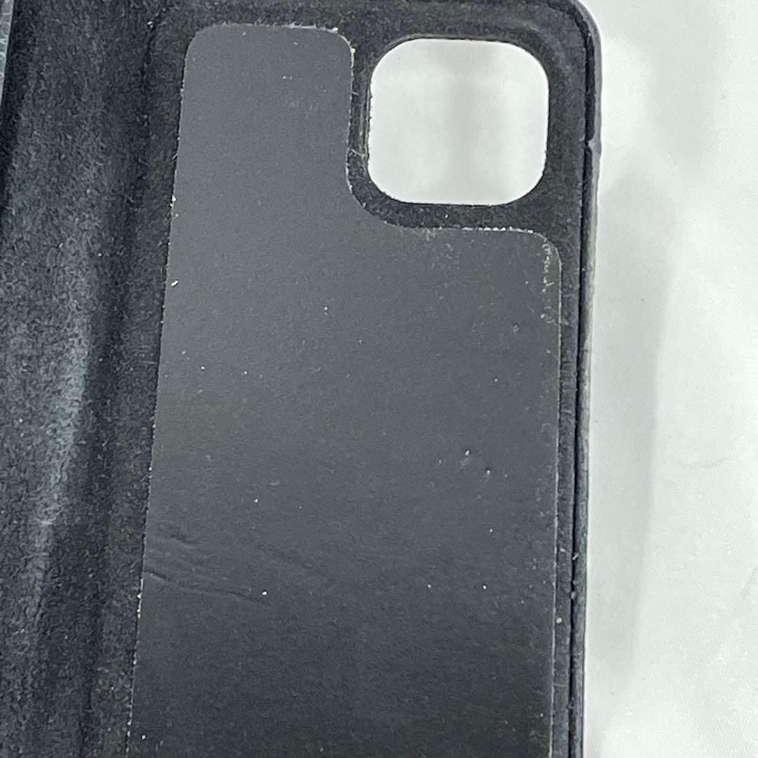 Louis Vuitton ネイビーレザー 手帳型ケース iPhone13/14