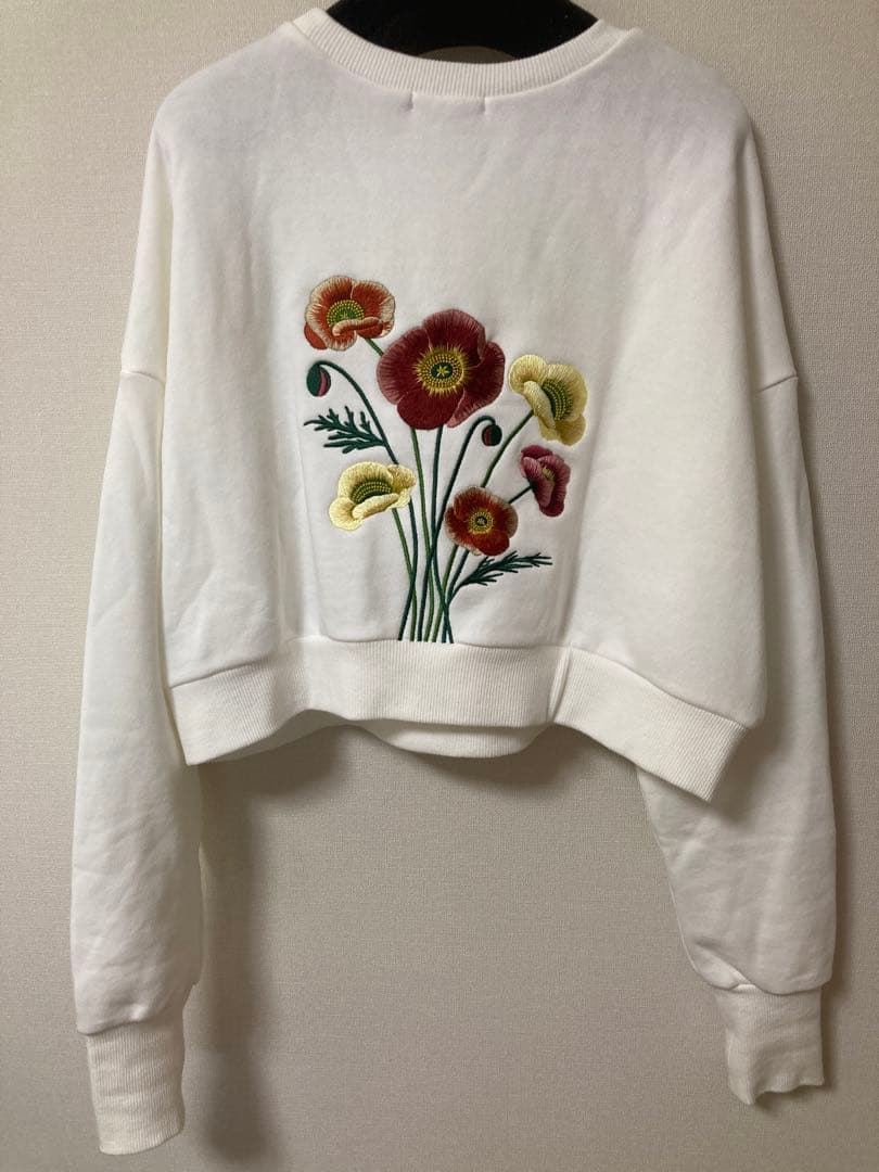 【美品】aLORS paris スウェット ホワイト フリーサイズ