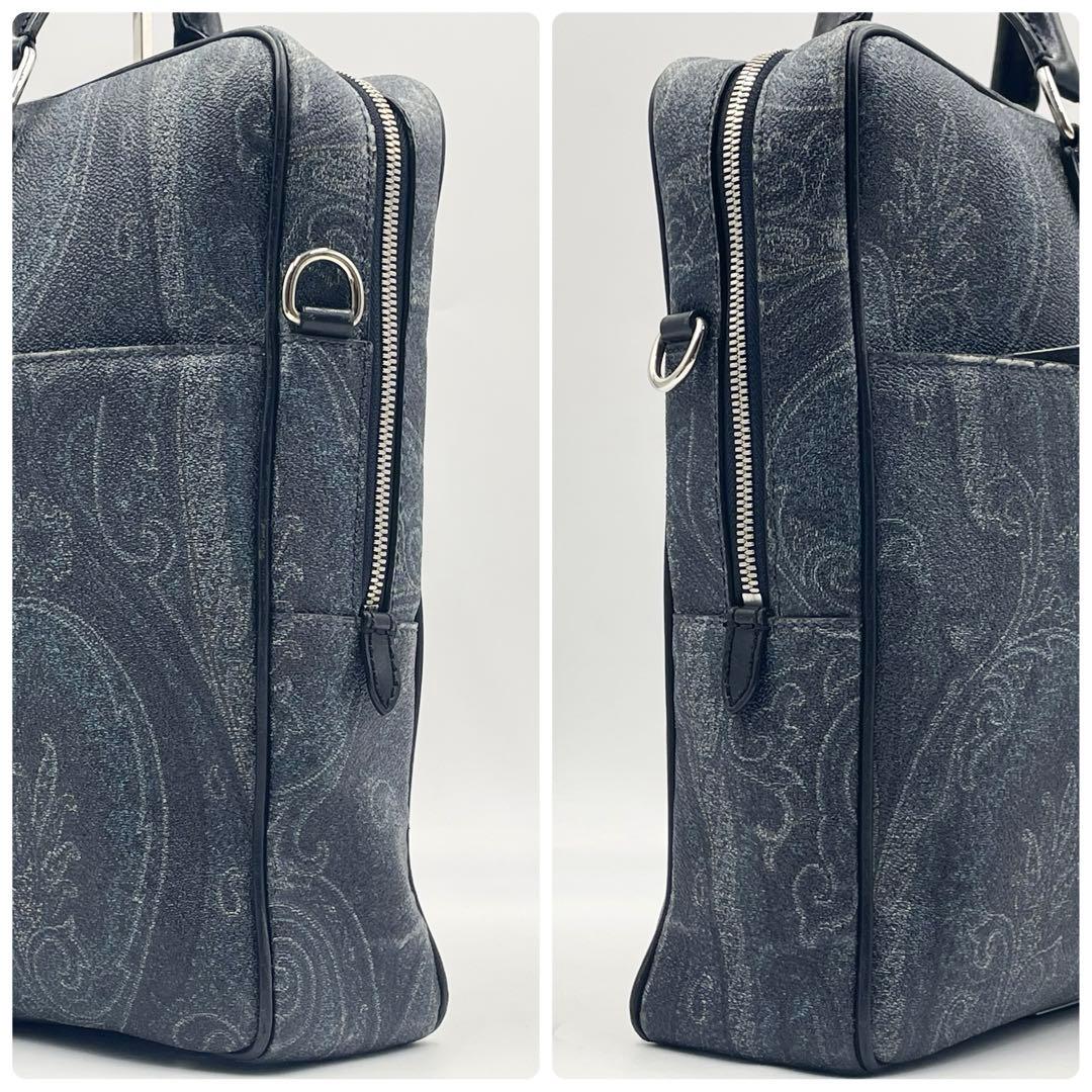 ETROエトロ ペイズリー柄 ブリーフケース ビジネスバッグ 2way A4可