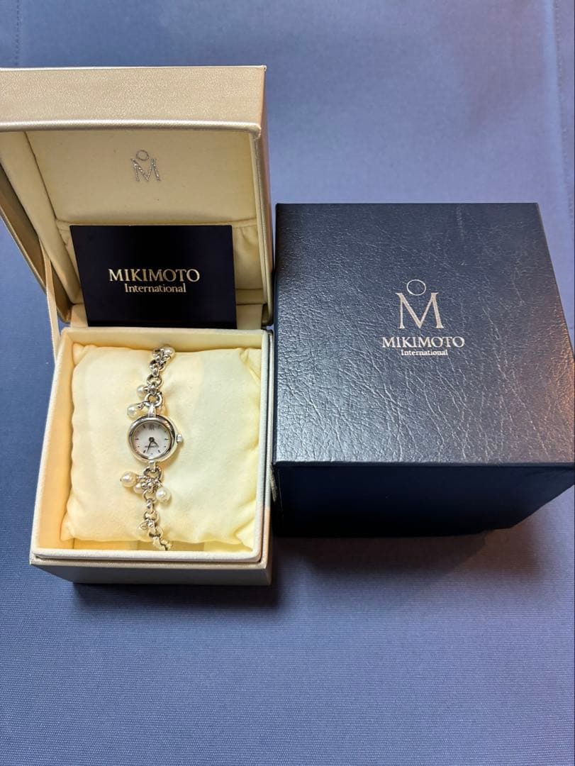 MIKIMOTO ブレスレット時計 シルバー パール