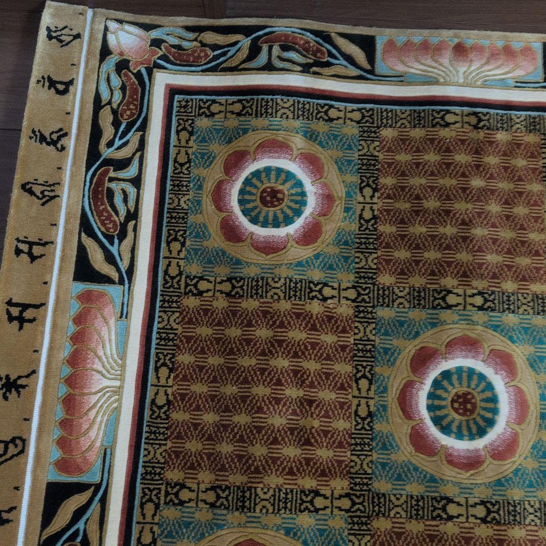 仏宝座 （十三仏）高級敷物　絨毯　ラグ 絹100% シルク 希少