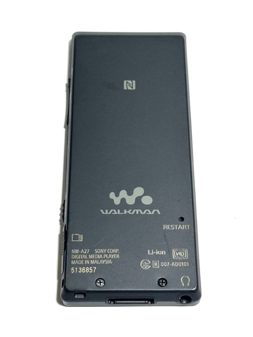 SONY ウォークマン NW-A27 動作品 64GB チャコールブラック