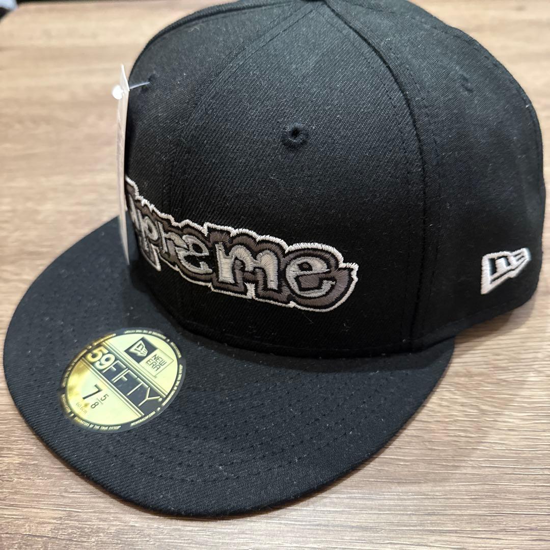 Supreme ブラック キャップ 7 5/8 シュプリーム