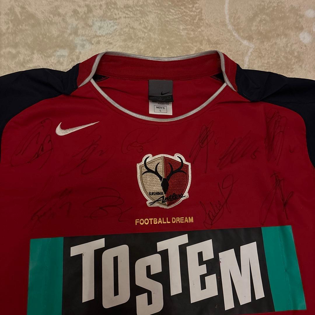 鹿島アントラーズ 2004年 2005年 ユニフォーム 12番 サイン入り L