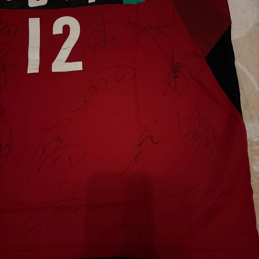 鹿島アントラーズ 2004年 2005年 ユニフォーム 12番 サイン入り L
