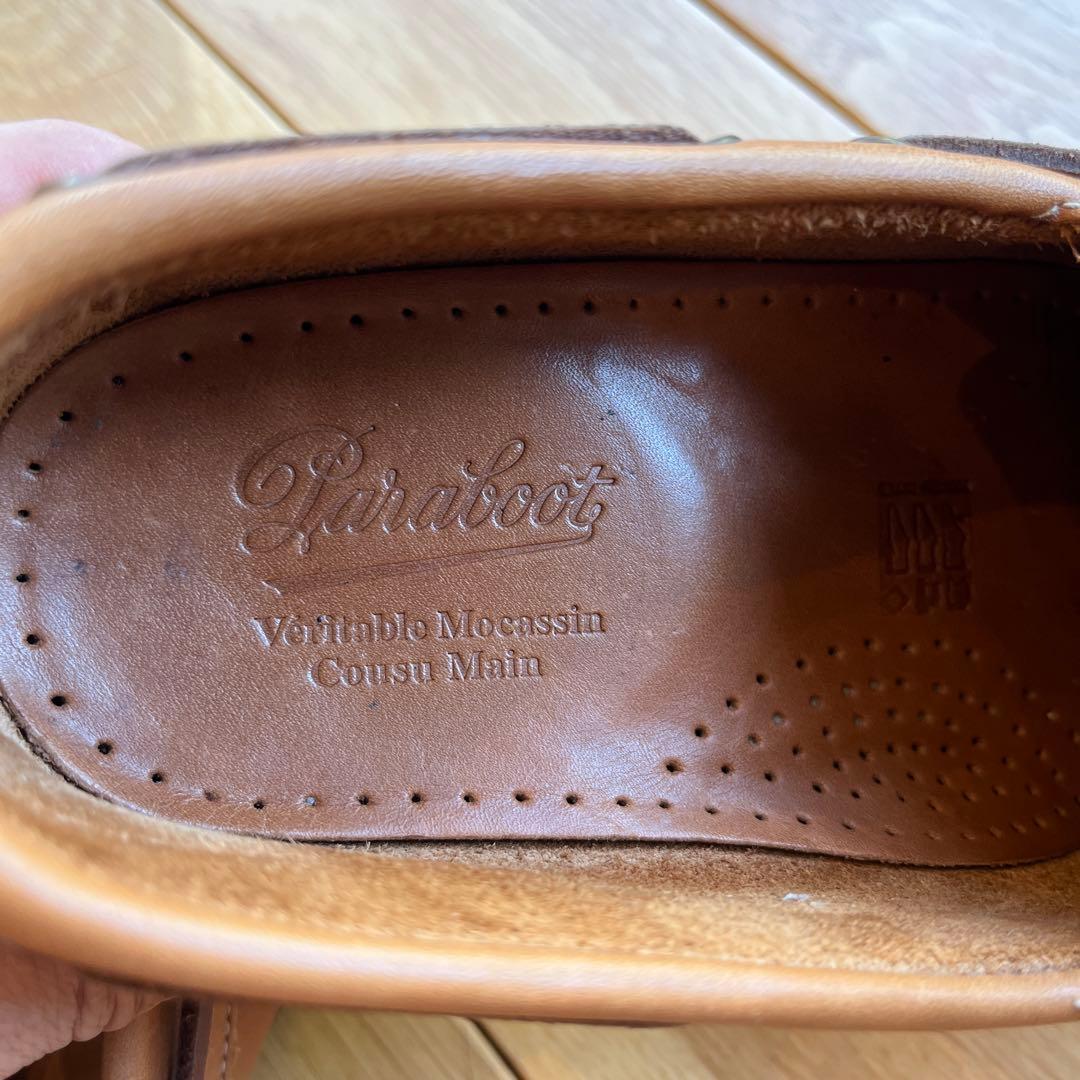 ヒ*ん様 【美品】paraboot パラブーツ BARTH レザー キャメル