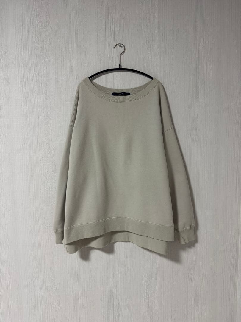 新品 FRAMeWORK ボートネックワイドスウェット