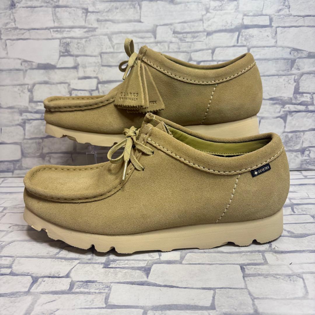 未使用級 Clarks クラークス ワラビーブーツ ゴアテックス ビブラムソール