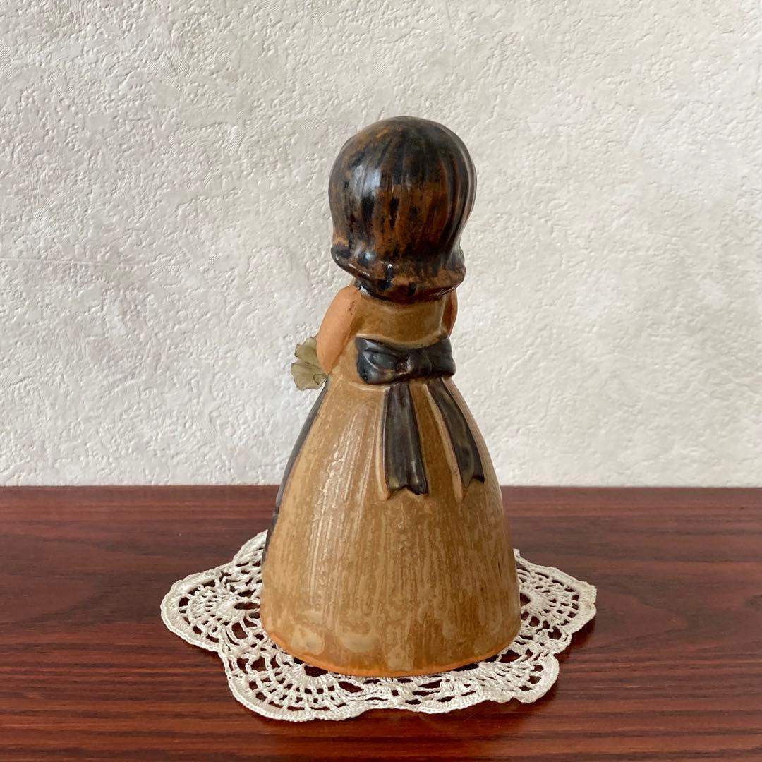 フラワーガール　陶器　置物　スウェーデン　北欧　ヴィンテージ