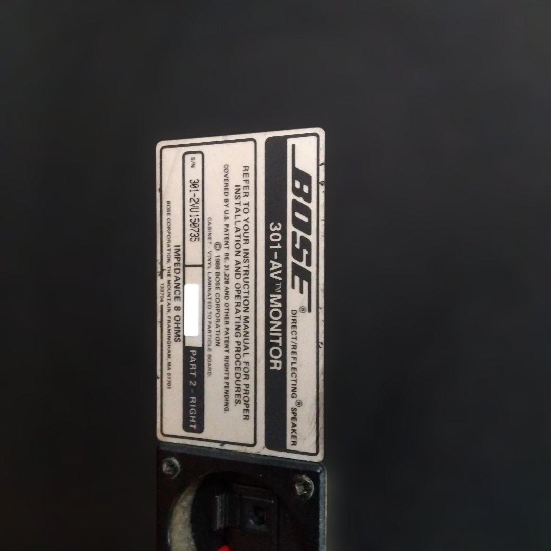 BOSE 301AVモニター スピーカー 黒