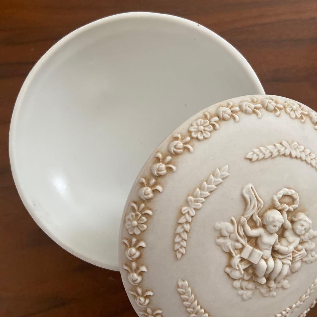 フランス　アンティーク　アクセサリーケース　宝石箱　天使　エンジェル　ブロカント