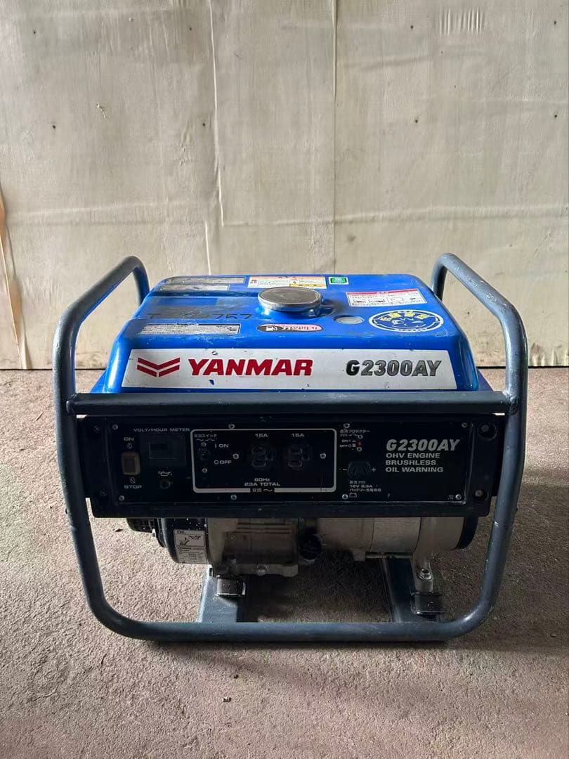 YANMAR発電機G2300AY-6 ヤンマ-発電ガソリン建設機械(B894)