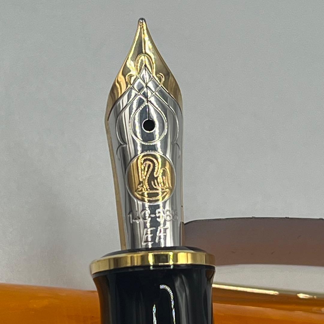 Pelikan ペリカン 万年筆 限定 スーベレーン M600 EF オレンジ