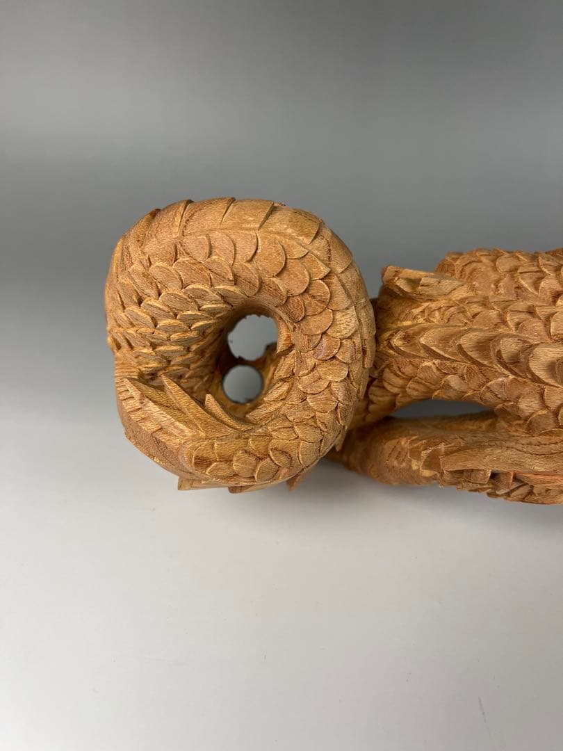 カズシ【 木彫 龍 】鉦支持棒　摺り鉦 当たり鉦 二丁鉦 だんじり