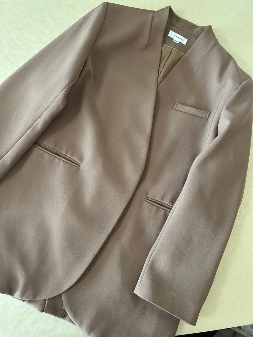 美品★ ESSENTIAL CURVE COLLAR JACKET