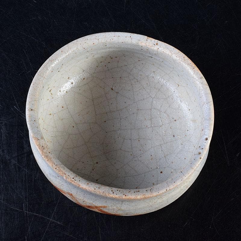 桃山時代　志野茶碗　美濃焼　元屋敷窯　陶祖十二代　加藤景秋極め箱　V　R8568