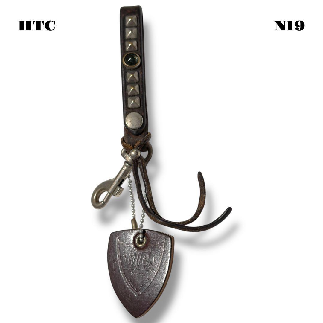 ★限定出品★ HTC レザー スタッズ キーリング キーホルダー ベルト ループ