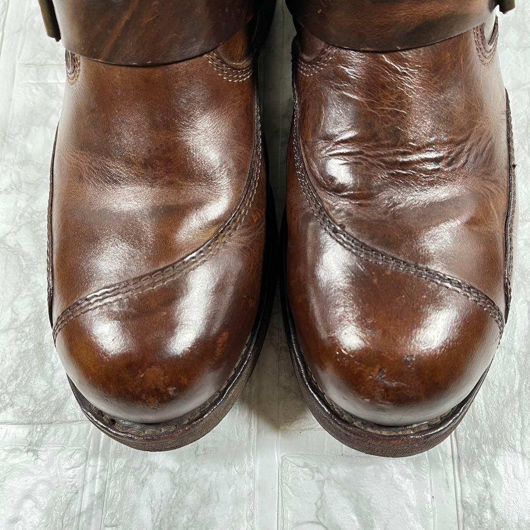 【美品】Sendra エンジニアブーツ　スチールトゥ　刺繍　ベッカム 27.5㎝