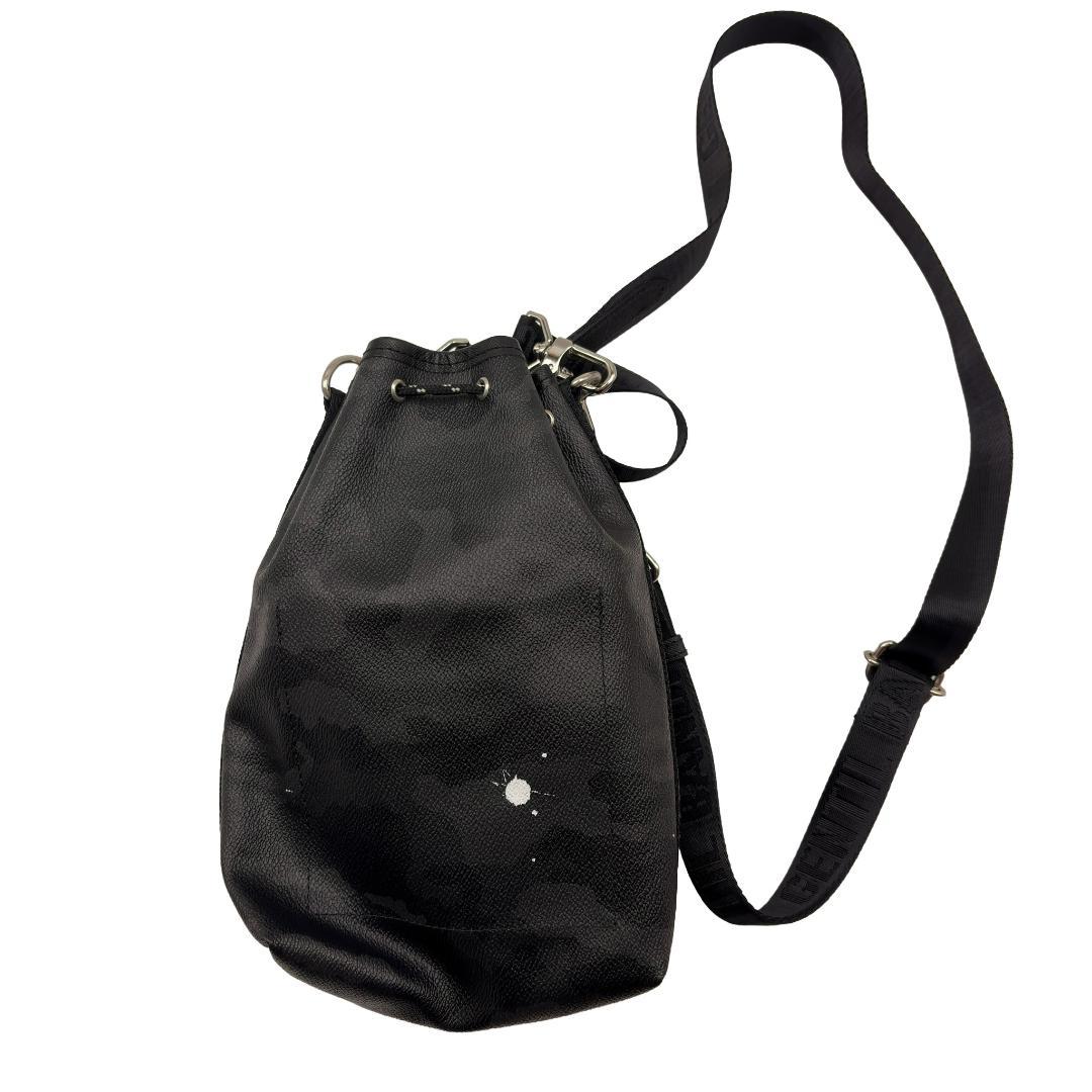未使用品◆GENTIL BANDIT◆2WAY巾着バッグ◆ブラックカモフラ◆