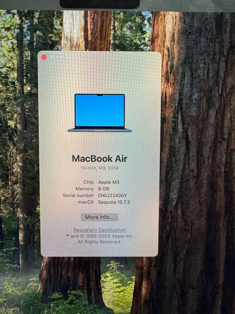 Apple MacBook M3 13インチ ミッドナイト