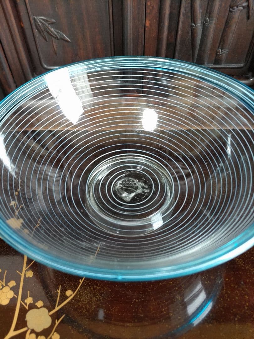 糸巻き　青べり　中鉢