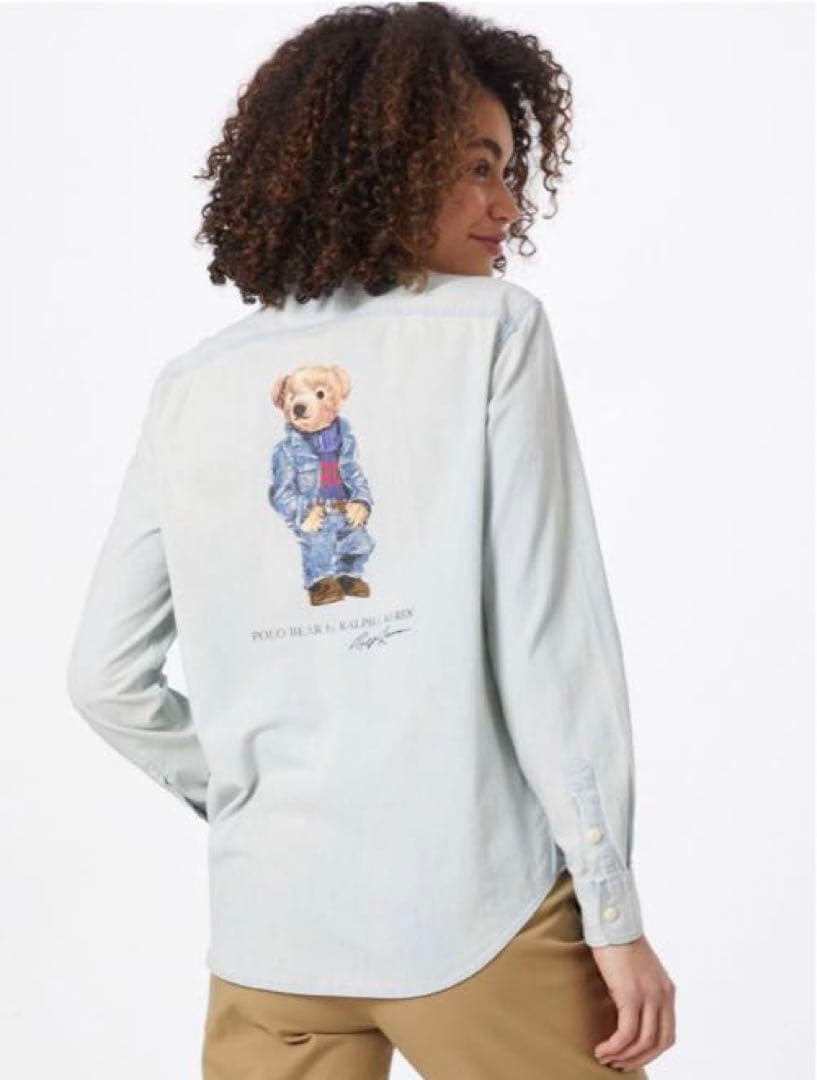 n*r様 激レア❗️ラルフローレン♡ ビッグポロベアシャツ　バックプリント　ウォ