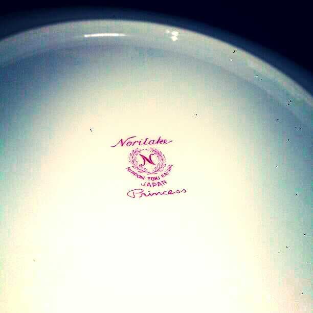 昭和レトロ☆ノリタケ プリンセスシリーズ第二弾21㎝大皿５枚☆美智子さまイメージ