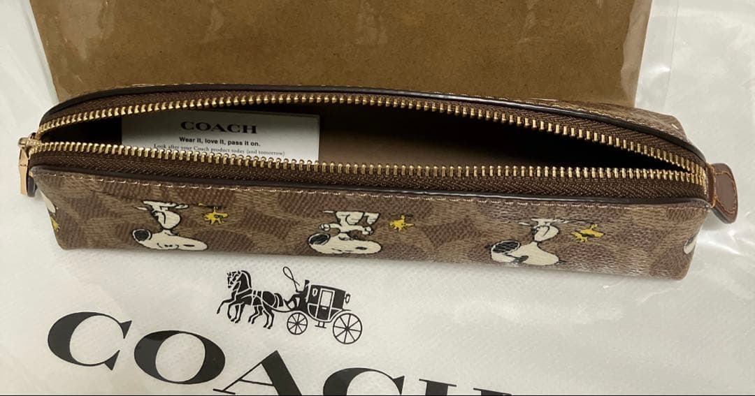 coach スヌーピー コラボ　ペンケース