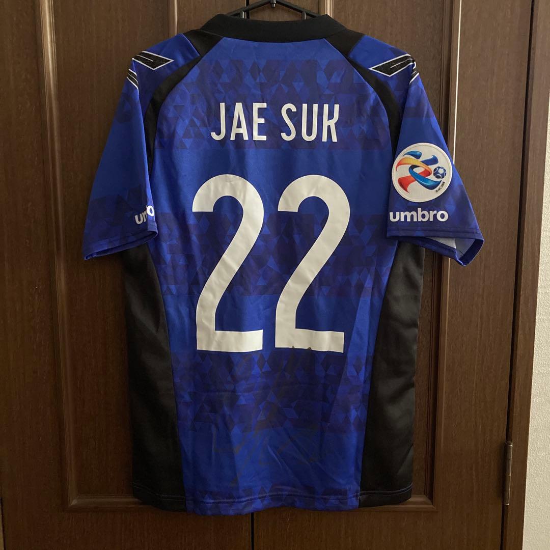 ガンバ大阪　オジェソク　サイン入り　2017 ACL ユニフォーム