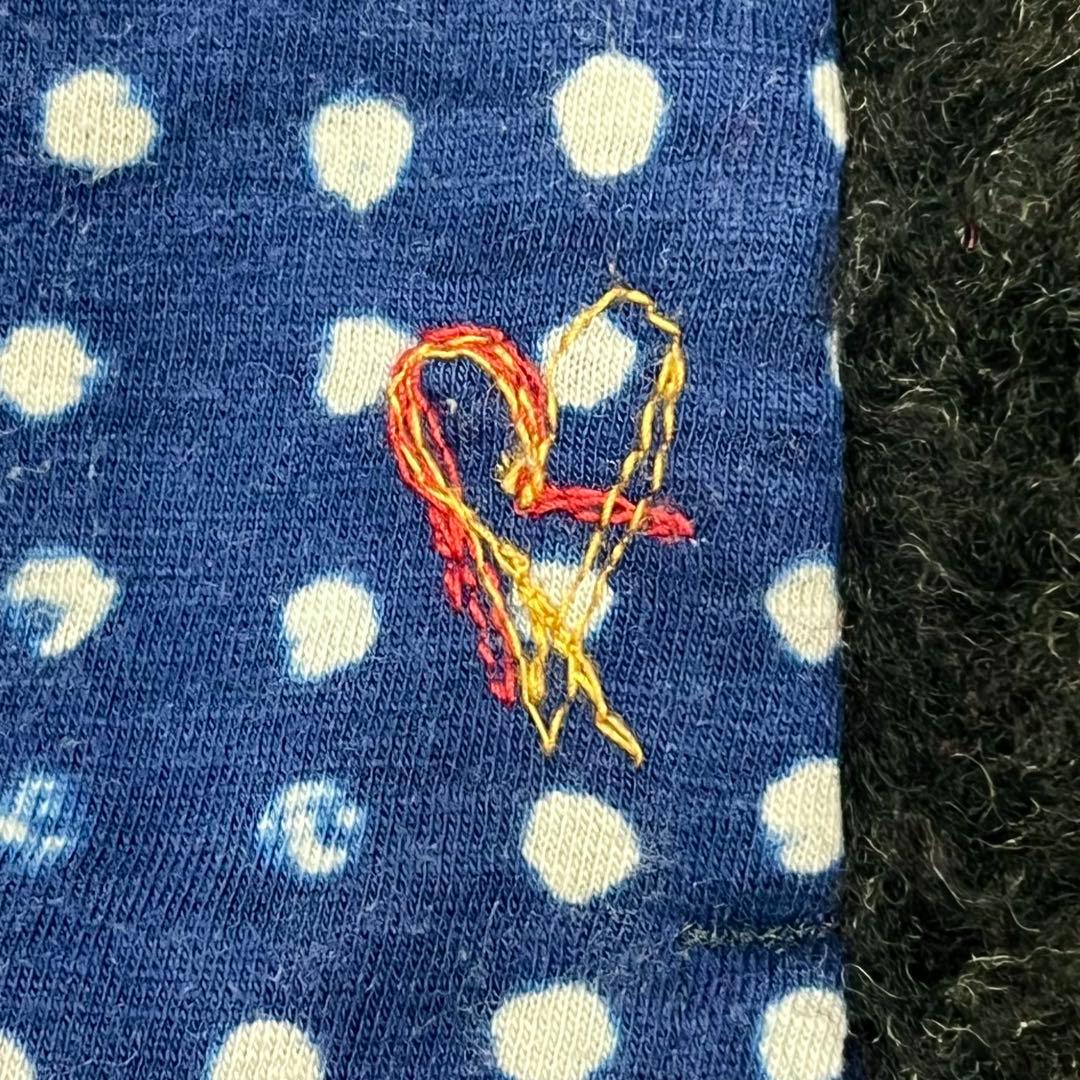 【希少】45R ノーカラー プードル ボアコート ブラック2