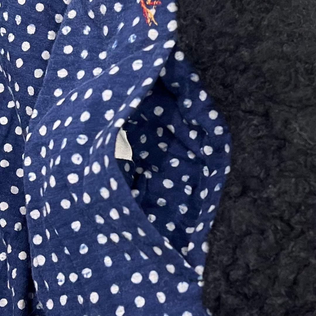 【希少】45R ノーカラー プードル ボアコート ブラック2