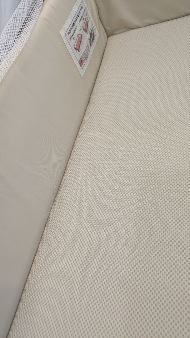 ココネルエアーAB ベビーベッド　ホワイトグレー