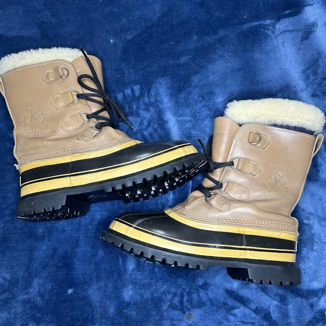 激レア SOREL ソレル CARIBOU カナダ製　メイプルロゴ