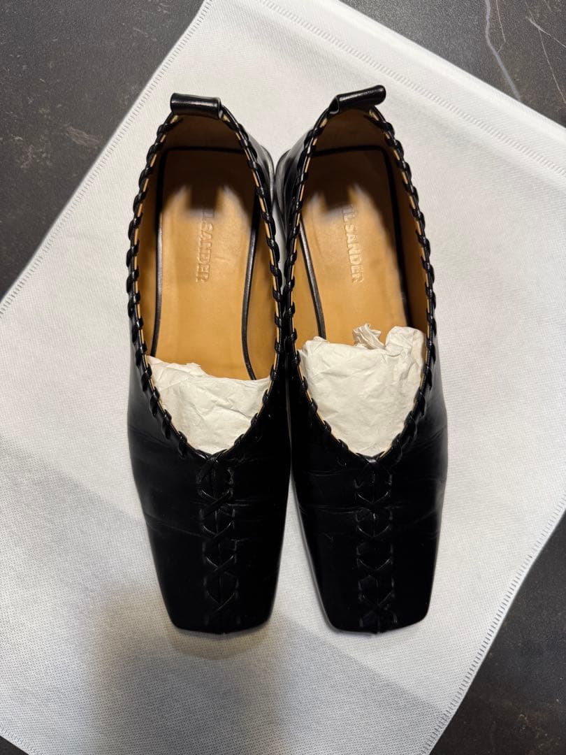 JIL SANDER ジルサンダー バレエ リングシューズ 35.5黒